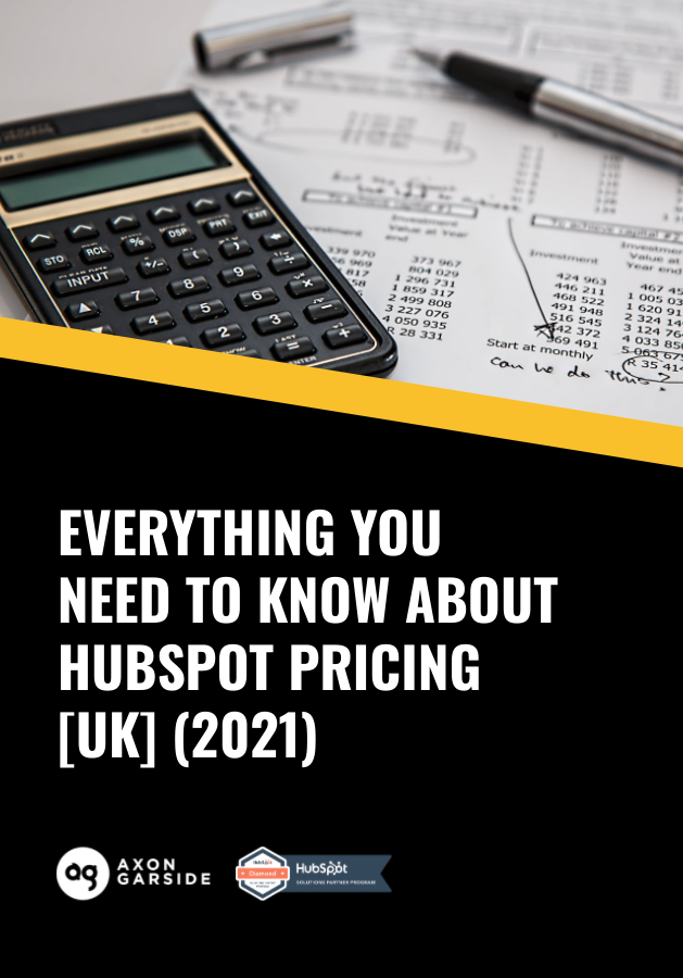 Everything you need to know about HubSpot Pricing in UK 2021, eBook cover