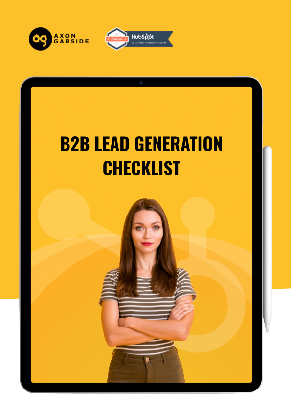 B2B lead generation website checklist cover