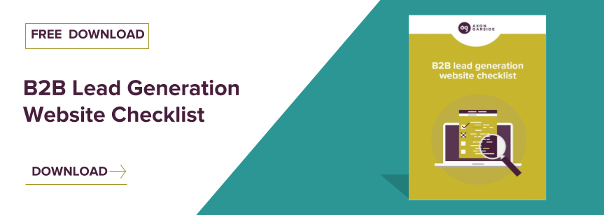 Download the B2B Website Lead Generation Checklist