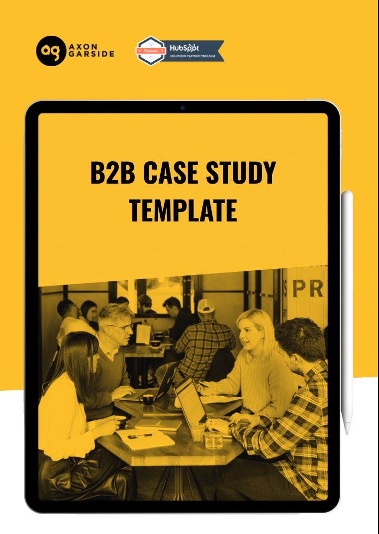 B2B case study template cover